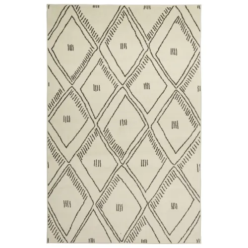 BBB17221820 Mohawk Prismatic Fresco Diamond Linen 5' x 8' Area Rug