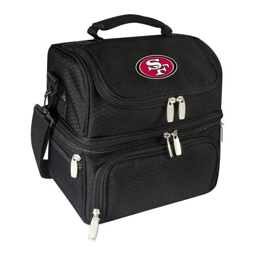 BBB24101360 Picnic Time Black San Francisco 49ers Pranzo Lunch Tote