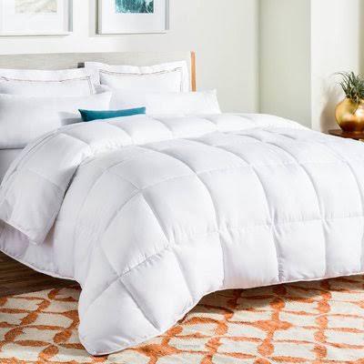 BBB27964998 Linenspa Down Alternative Comforter Color: Stone/Charcoal, Size: Oversized King