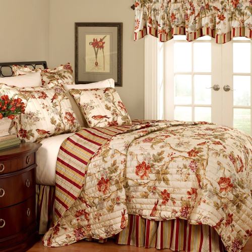 BBB18051193 Waverly Charleston Chirp Quilt Set - King