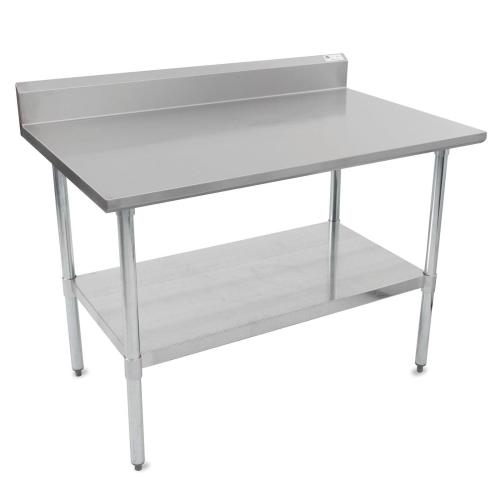 BBB22111808 John Boos FBLGR5-3030 30inch Economy Work Table - Stainless Steel Top - 5inch Backsplash