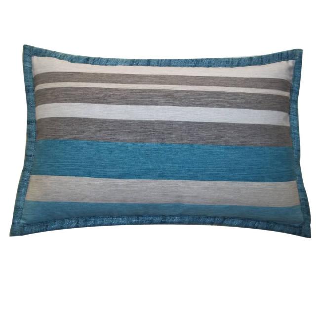 BBB18572506 Jiti Martin Blue Stripes Handmade Cotton Pillow - 12 x 20