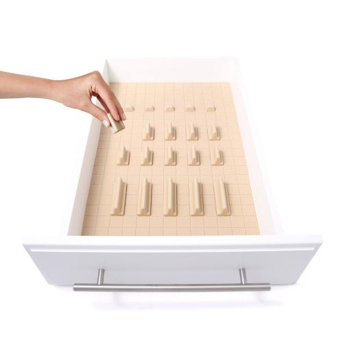 BBB21221704 KMN Home Silicone Drawer Organizer Set - Natural