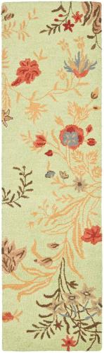 BBB22756434 Safavieh Blossom BLM919A Light Green / Multi Rug 2'3inch x 8'