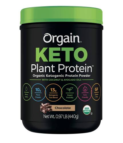 BBB26159322 Orgain Plant Protein Powder, Organic, Chocolate, Keto - 0.97 lb