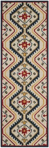 BBB23874053 Safavieh Aspen APN701A 2'3inch x 9'0inch Runner Ivory / Multi Area Rug