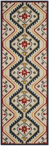 BBB23874053 Safavieh Aspen APN701A 2'3inch x 9'0inch Runner Ivory / Multi Area Rug