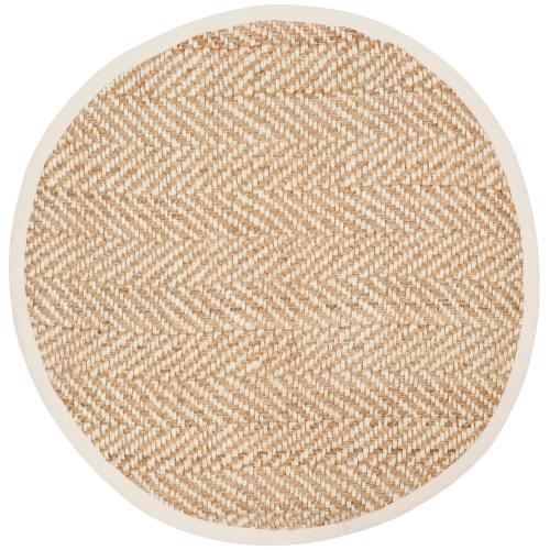 BBB19436798 Safavieh Natural Fiber Jute NF264A 8' Round Rug