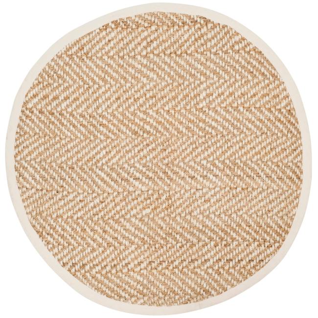 BBB19436798 Safavieh Natural Fiber Jute NF264A 8' Round Rug