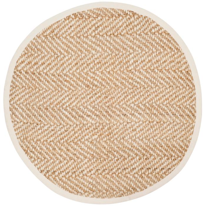 BBB19436798 Safavieh Natural Fiber Jute NF264A 8' Round Rug