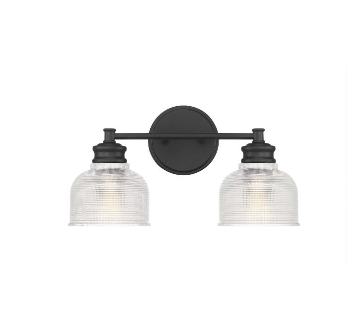 BBB24635782 Savoy House Meridian 2 Light Bath Bar - Matte Black - M80034MBK