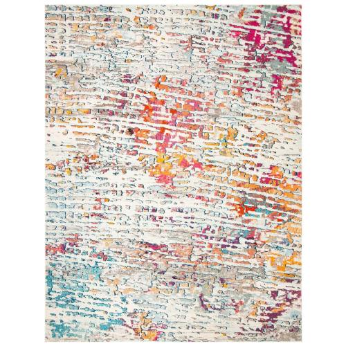 BBB20653187 Safavieh Madison Light Blue/Orange 9 ft. x 12 ft. Area Rug