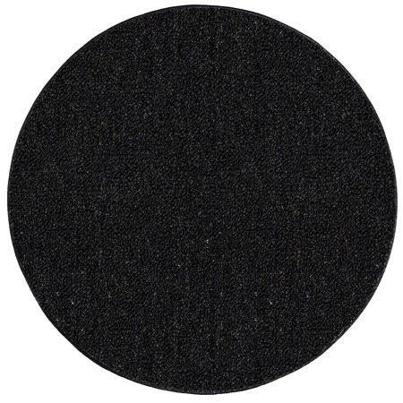 BBB16443498 Home Queen Indoor Outdoor Commercial Round Shape Area Rug Black - 8' Round