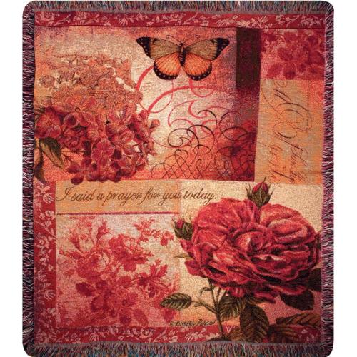 BBB24315246 Manual Woodworkers Spring Blooms Tapestry Throw