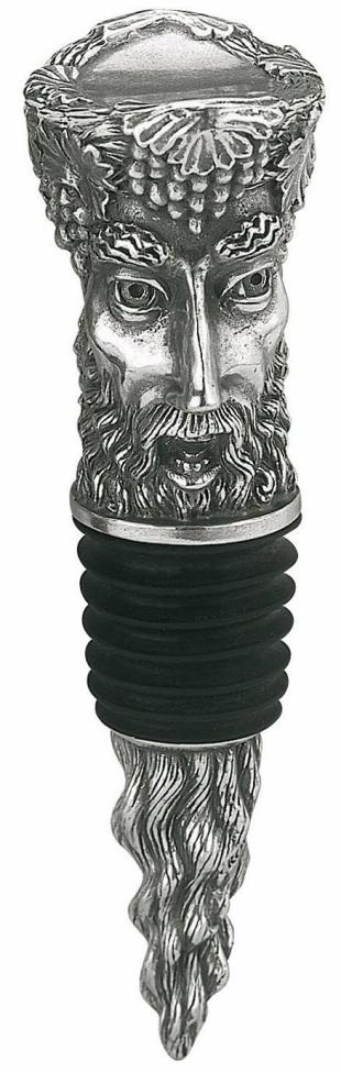 BBB23414398 Royal Selangor 014676R Bacchus Bottle STOPPER, Pewter