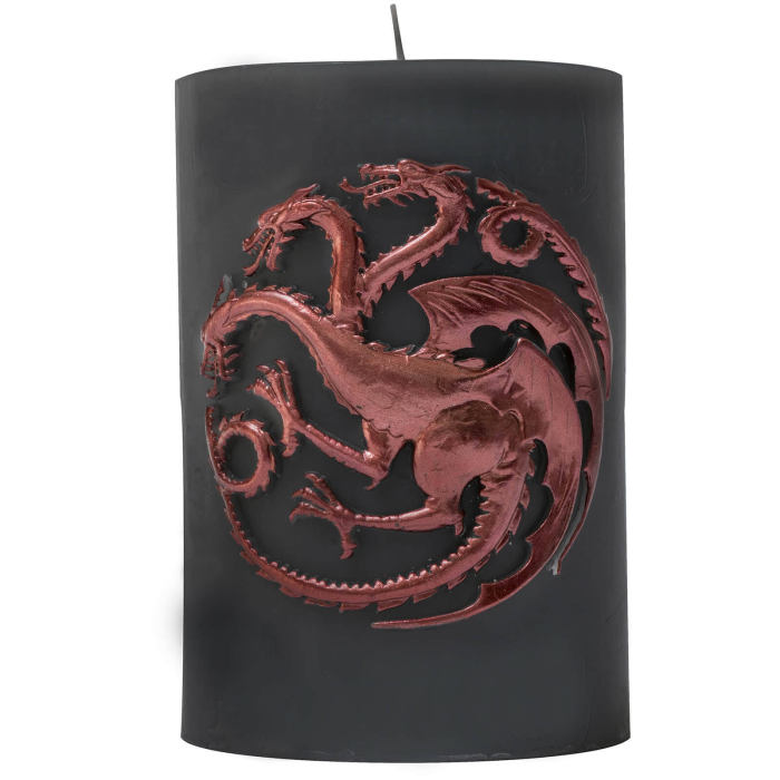 BBB24750448 Game of Thrones Sculpted Insignia Candle - Targaryen