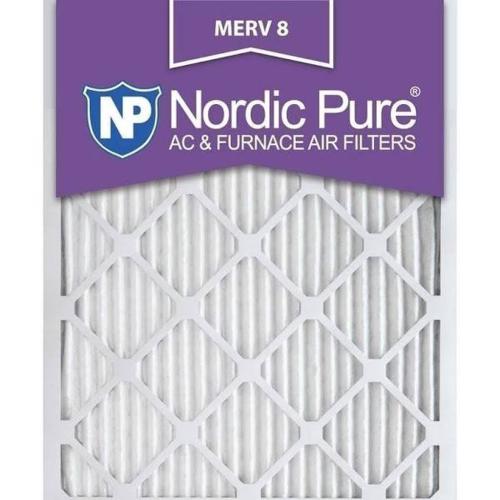 BBB27981387 Nordic Pure 14x24x1 MERV 8 Pleated AC Furnace Air Filters 12 Pack