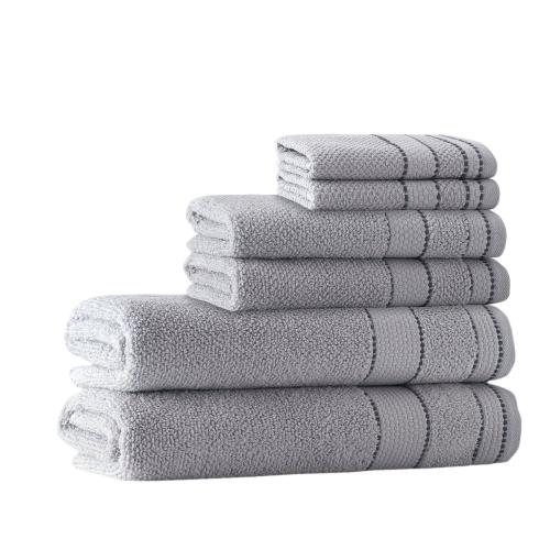 BBB27267308 Darby Home Co Jaylin 6 Piece Turkish Cotton Towel Set Color: Silver