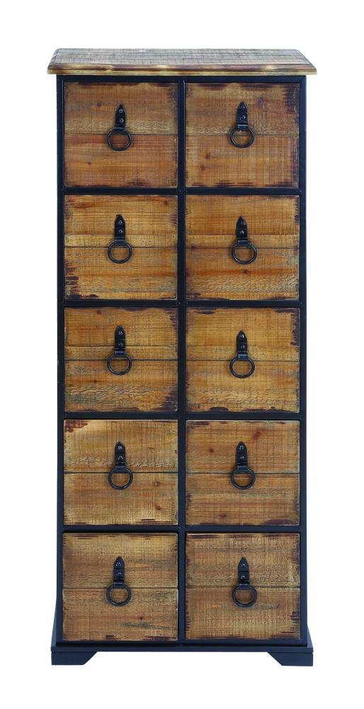BBB17982286 Uma Wood Metal Dresser 45inch H, 19inch W 53198