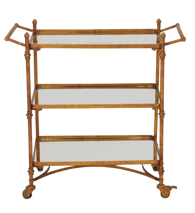 BBB25137244 Striking Metal Mirror Cart