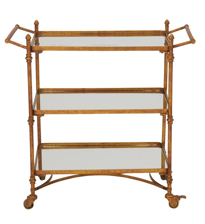 BBB25137244 Striking Metal Mirror Cart