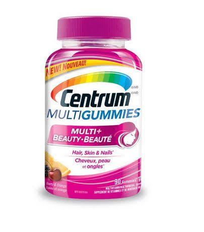 BBB25497744 Centrum MultiGummies Multi + Beauty 90 x 2 Bottles Canadian
