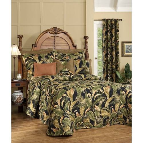 BBB24470557 Thomasville at Home La Selva Black 4 Piece Comforter Set; Full/Queen
