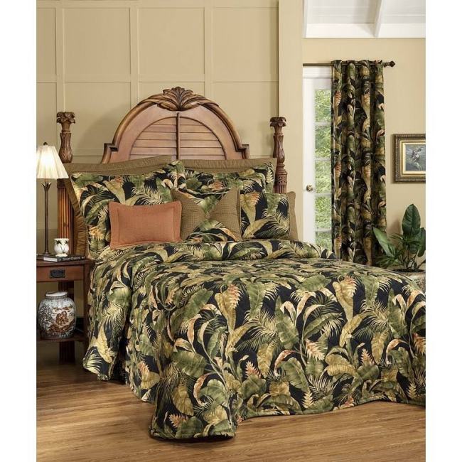 BBB24470557 Thomasville at Home La Selva Black 4 Piece Comforter Set; Full/Queen
