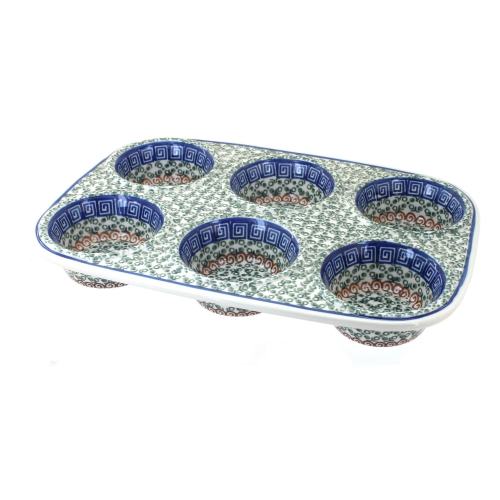 BBB21846449 Ceramika Artystyczna Polish Pottery Athena Muffin Pan