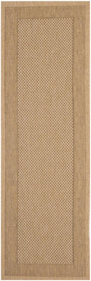 BBB23465878 Safavieh Courtyard CY7987-39A5 2'3inch x 10'0inch Runner Natural / Gold Area Rug