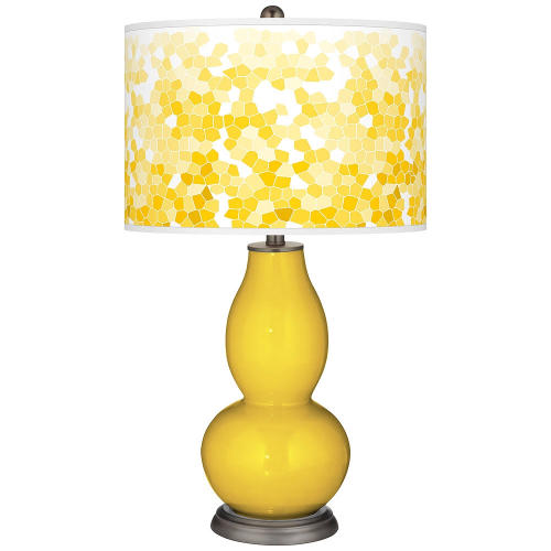 BBB24292046 Color + Plus Citrus Mosaic Giclee Double Gourd Table Lamp