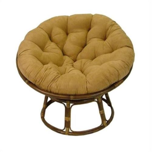 BBB20379258 Blazing Needles Single Papasan Cushion Java, Size: 48 in.