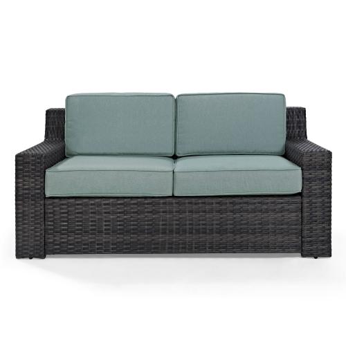 BBB25144906 Crosley KO70102BR Beaufort Loveseat with Mist Cushion