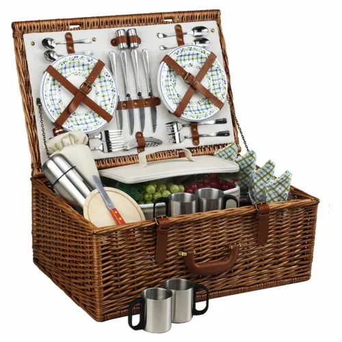 BBB26931359 Picnic at Ascot Dorset Basket for 4 w/Coffee Service - Gazebo