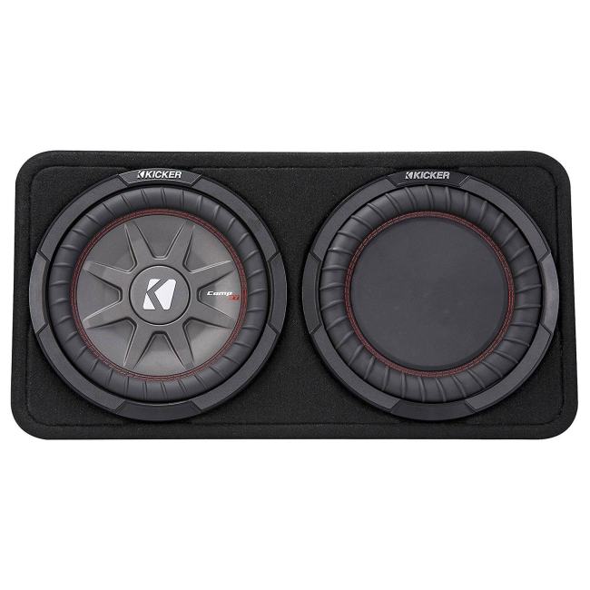 BBB26576308 Kicker 800W Dual 10” Subwoofer Sealed Enclosure (Certified Refurbished)