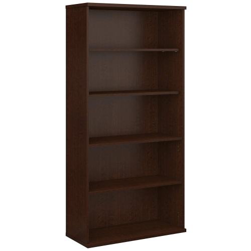 BBB16936912 Bush Business Furniture 5 Shelf Bookcase Mocha Cherry