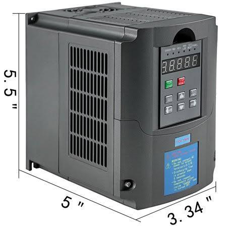 BBB26973719 Vevor VFD 1.5KW,Variable Frequency Drive 14a,cnc VFD Motor Drive Inverter Converter 110V,for Spindle Motor Speed Control (1 Phase Input,3 Phase Output