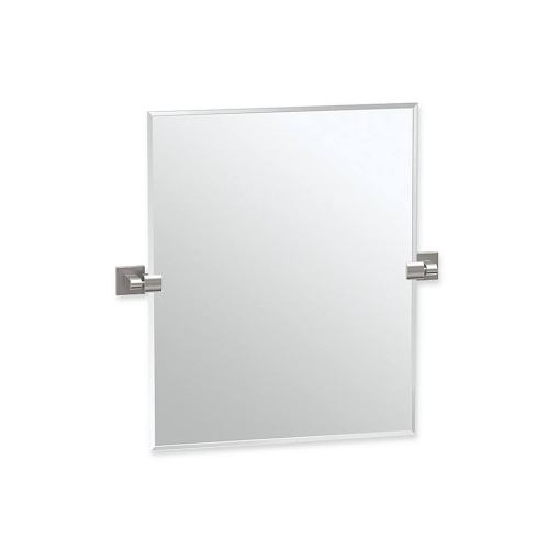 BBB24620724 Gatco 4079Sm Elevate Frameless Rectangle Mirror, Satin Nickel, 24inch H