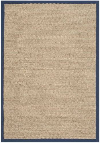 BBB15824206 Safavieh Natural Fiber NF115E Natural/Blue 4' x 6' Area Rug