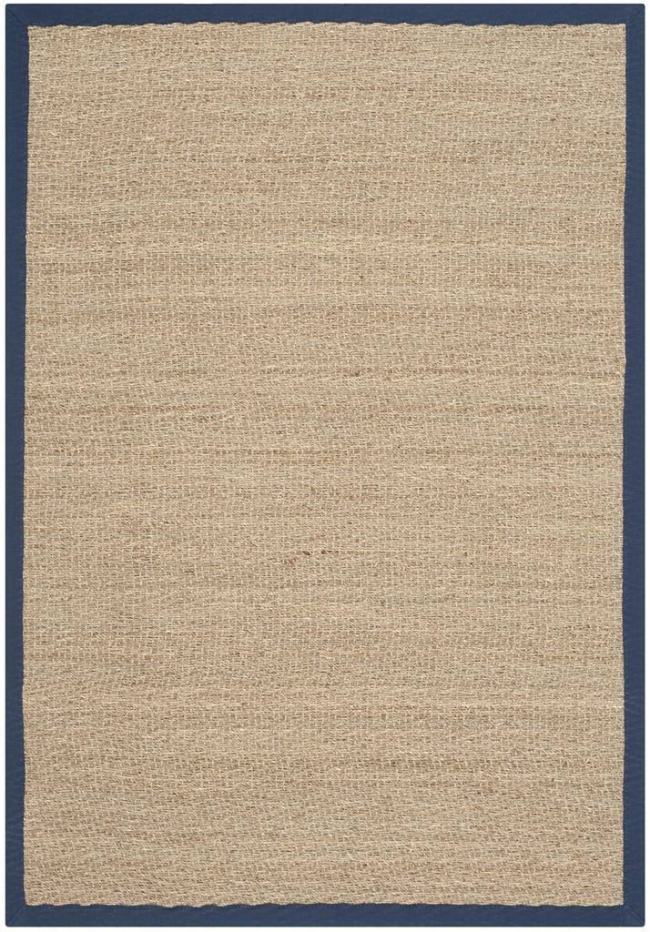 BBB15824206 Safavieh Natural Fiber NF115E Natural/Blue 4' x 6' Area Rug