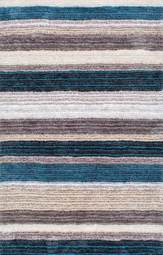 BBB19409848 nuLOOM Classie Hand Tufted Shag Area Rug, 7' x 9', Blue Multi
