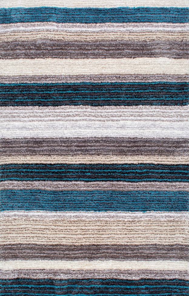 BBB19409848 nuLOOM Classie Hand Tufted Shag Area Rug, 7' x 9', Blue Multi