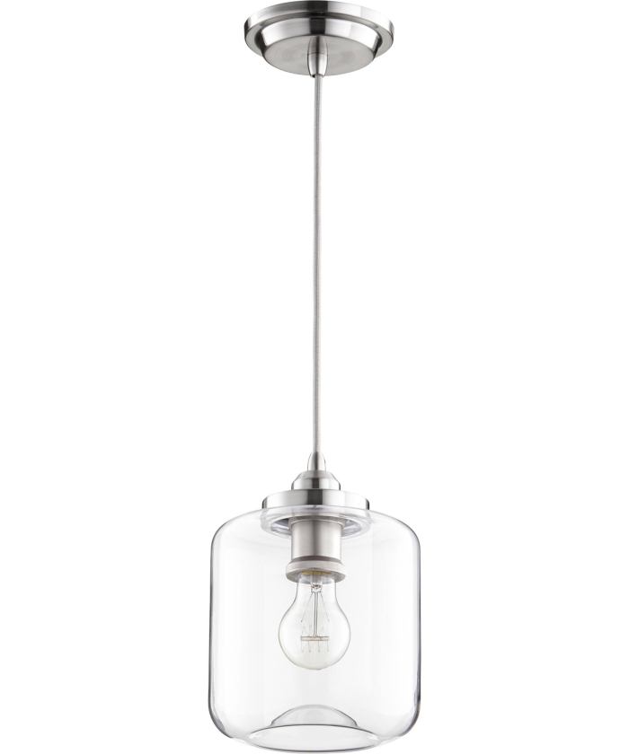 BBB23155142 Quorum Lighting 845-65 Pendant Light, Satin Nickel