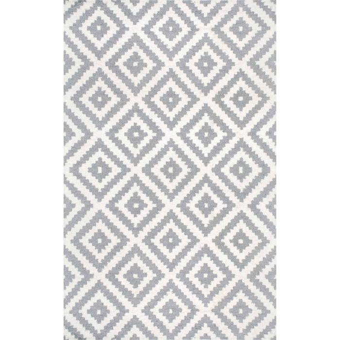 BBB17912826 nuLOOM Hand Tufted Kellee Grey 2 ft. 8 in. x 10 ft. Runner