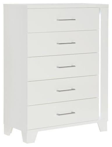 BBB21797158 Kerren White High Gloss Chest
