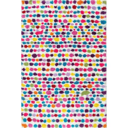 BBB20125251 nuLOOM Allard Striped Shag Area Rug, 7' 10inch x 10', Multi
