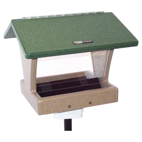 BBB16082275 Birds Choice 4 Quart 2-Sided Recycled Hopper Bird Feeder