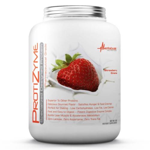 BBB25304410 Metabolic Nutrition Protizyme, Strawberry Creme - 5 lbs jar