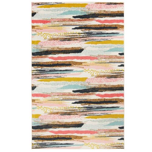 BBB24279732 Mohawk Prismatic Brushed Stripe Multi 5' x 8' Area Rug