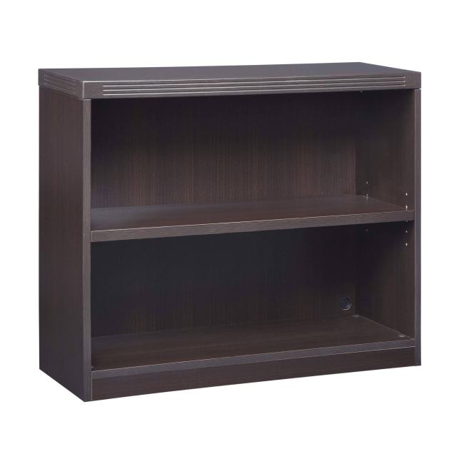 BBB23745408 Mayline AB2S36LDC Aberdeen Bookcase,2 Shelf,mocha